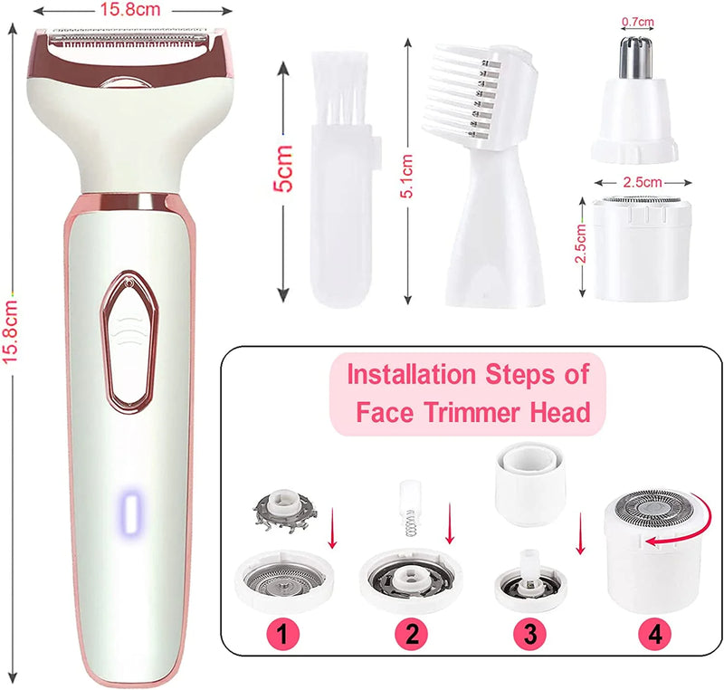 Women's Electric Shaver | 4-In-1 Electric Shaver | Lootiva
