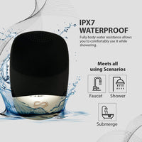 Facial Cleansing Brush | 3-In-1 Electric Face Scrubber | USB Rechargeable Face Cleansing Brush | IPX7 Waterproof | Blackhead Remover | Deep Cleansing & Exfoliating (Black)